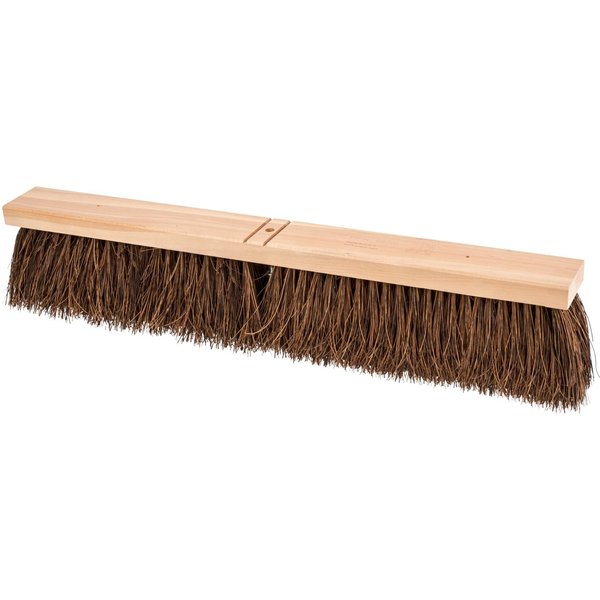 Pferd 24" Coarse Sweep Contractor Floor Brush - Brown Palmyra Fill, 4" Trim 89304